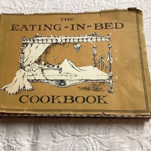 Vintage 'The Eating-In-Bed Cookbook' - Brown Cover